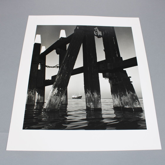 Image 1 of Aart Klein (1909-2001) Developing gelatin silver print on baryta paper, Mooring Post Rotterdam 1958, signed and stamped