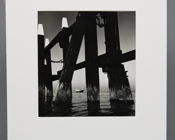 Image 1 of Aart Klein (1909-2001) Developing gelatin silver print on baryta paper, Mooring Post Rotterdam 1958, signed and stamped