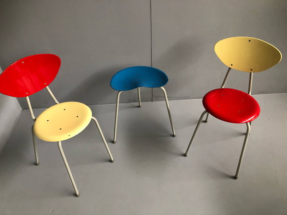 Image 1 of 2x Vintage chair + table