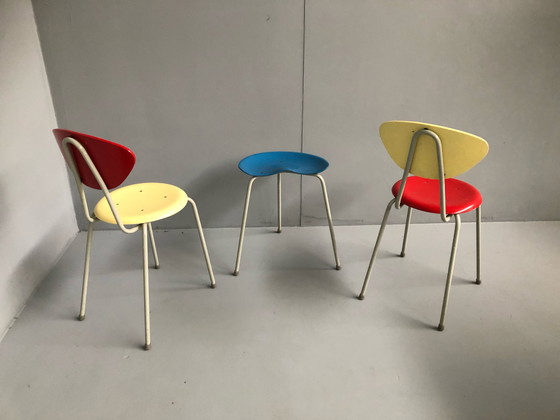 Image 1 of 2x Vintage chair + table