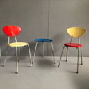 2x Vintage chair + table