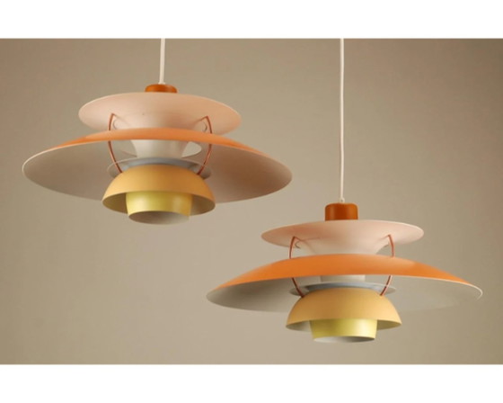 Image 1 of 2x Louis Poulsen PH5 Pendant Lights