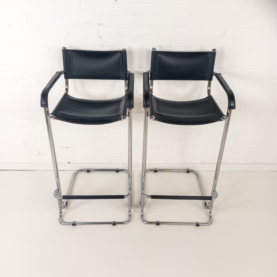 Image 1 of 2x Vintage bar stools