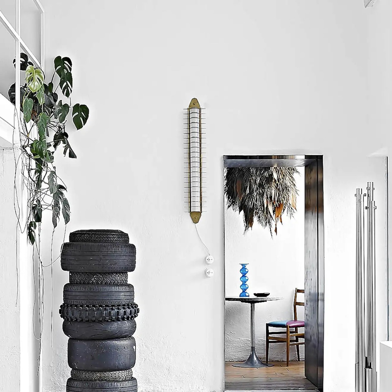 Salone Del Mobile Edition in Milan, copper colossal wall sconce