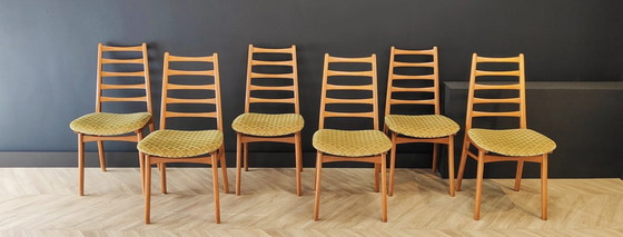 Image 1 of 6x Mid Century dining table chairs