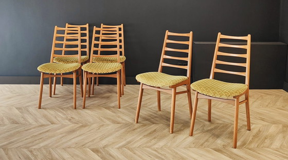 Image 1 of 6x Mid Century dining table chairs