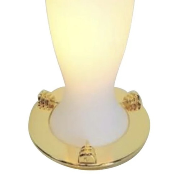 Image 1 of Lampe en laiton et verre