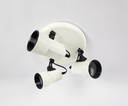 Vrieland design - 3 spotlights ceiling lamp - surface-mounted spotlight - metal - plastic - 3rd quarter 20th century