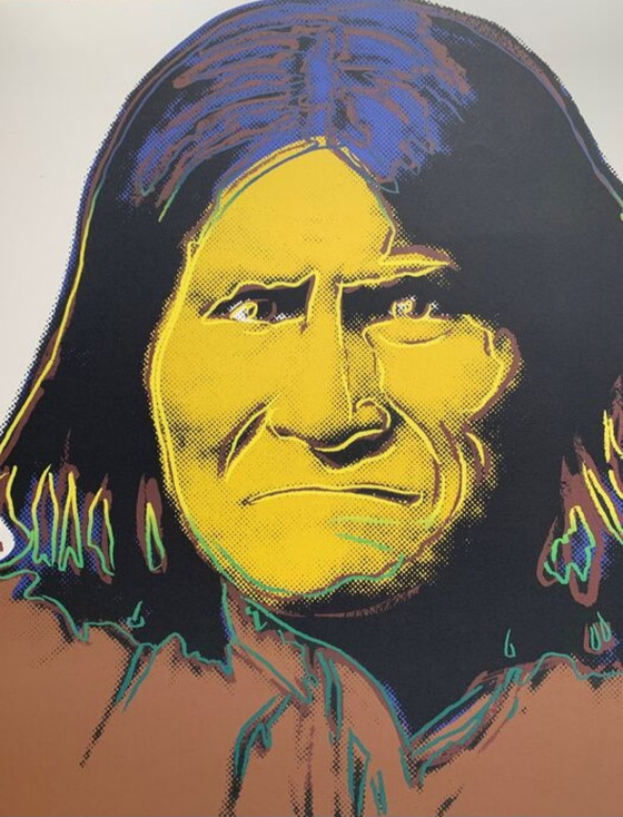 Image 1 of Andy Warhol - Geronimo from the Cowboys & Indians series- by Gaultney-Klineman Art INC