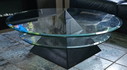 Table basse pyramidale vintage