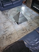 Table basse pyramidale vintage