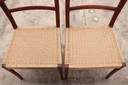 Chaises de salle à manger design danois Ole Wanscher 1960 Teck