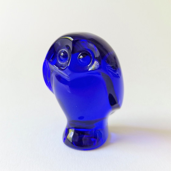 Image 1 of Baccarat France - Owl - Signed