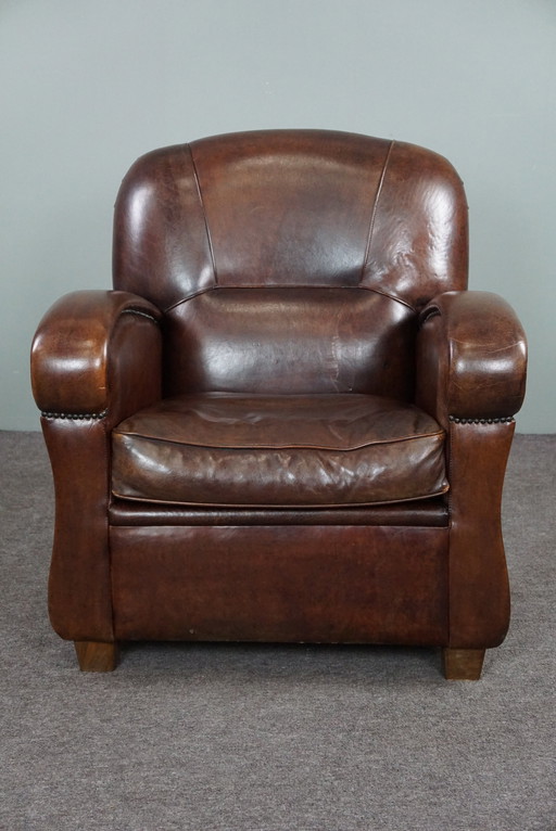 Sheep leather armchair