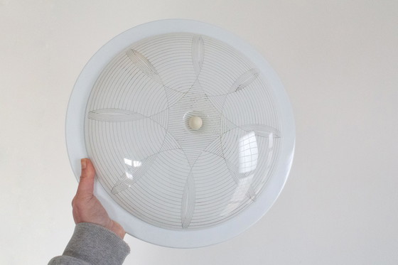 Image 1 of 1 round space age ceiling lamp