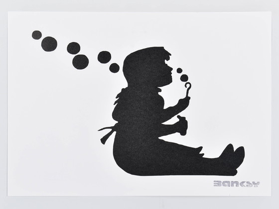 Image 1 of (After) Banksy - Blowing Bubbles