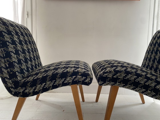 Image 1 of 2x Knoll 'Vostra' cocktail chairs by Jens Risom, set