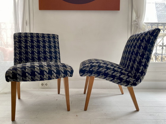 Image 1 of 2x Knoll 'Vostra' cocktail chairs by Jens Risom, set