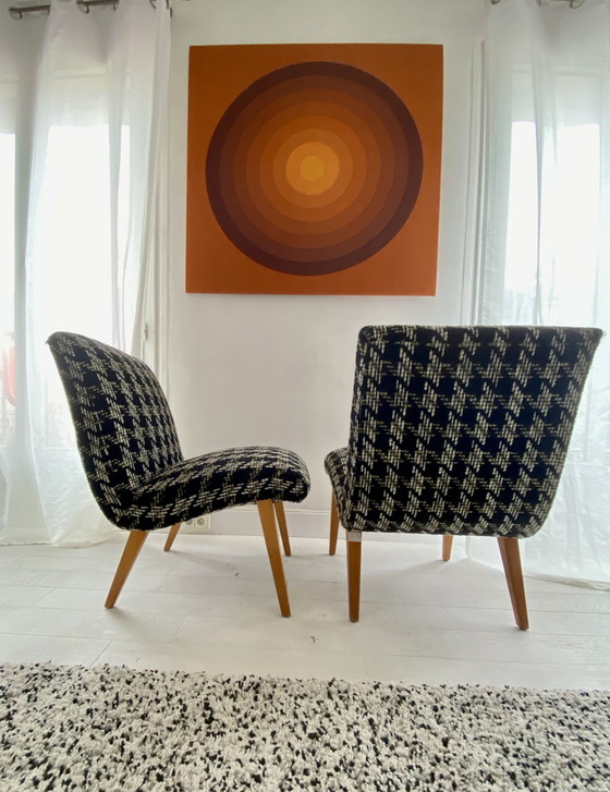 Image 1 of 2x Knoll 'Vostra' cocktail chairs by Jens Risom, set