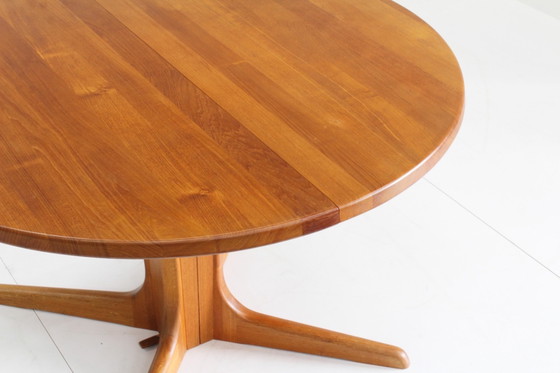 Image 1 of Vintage Danish round dining table solid teak
