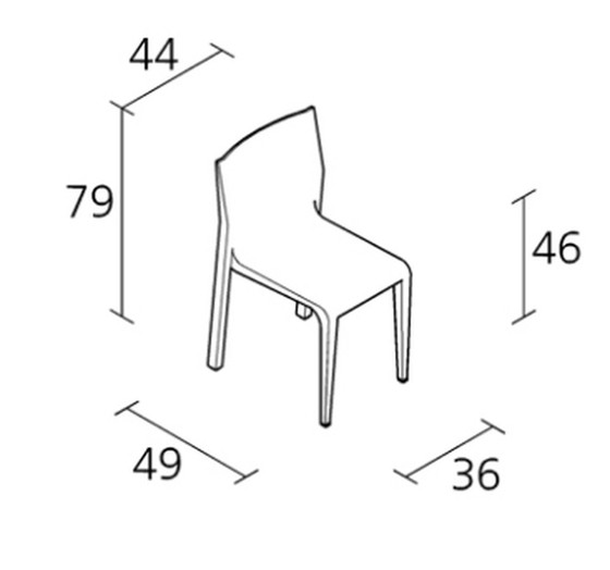 Image 1 of 8x Alias La Leggera stoelen