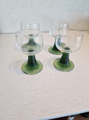 4x Vintage glass