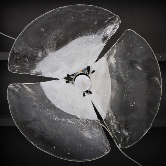 Image 1 of Lampada a sospensione in vetro vintage di metà secolo di JT Kalmar, 1960