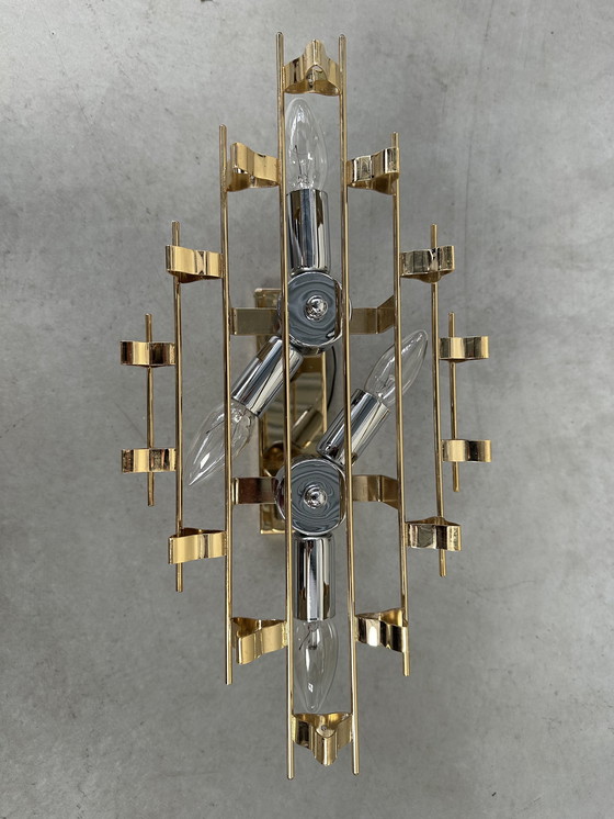 Image 1 of Large Venini triedri ceiling lamp