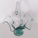 Vintage glass basket