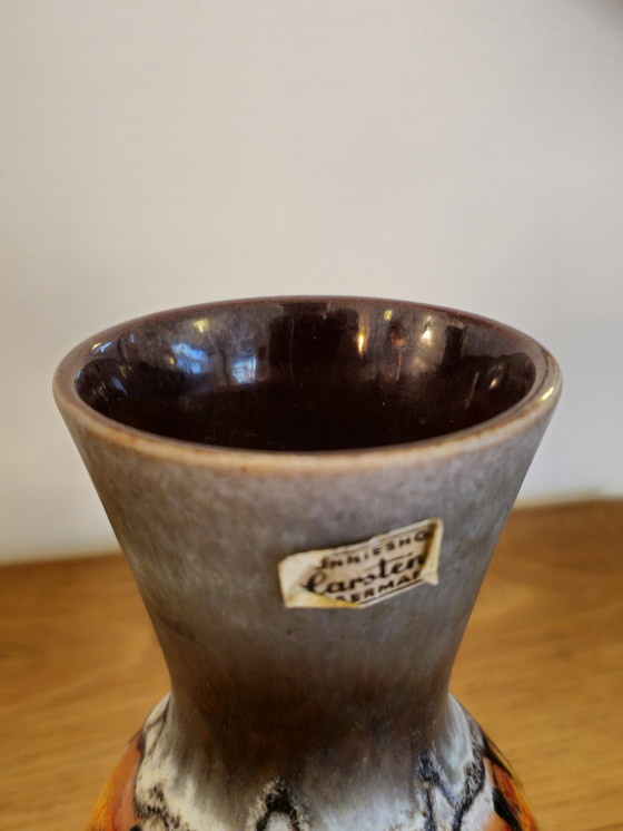 Image 1 of Vaso vintage Carstens Tönnieshof Germania Ovest Arancione 