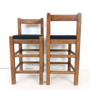 2x sgabelli da bar minimalisti vintage