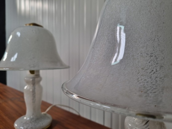 Image 1 of 2x Doria lampe de table en verre, set