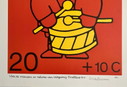 Silkscreen Dick Bruna 55x75 cm.