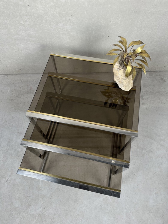 Image 1 of Hollywood Regency nesting tables