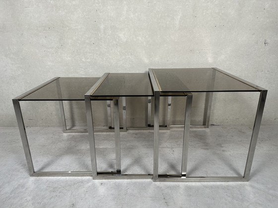 Image 1 of Hollywood Regency nesting tables