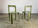 Lot de 2 chaises vintage Bruno Rey Kusch & Co Design des années 1970