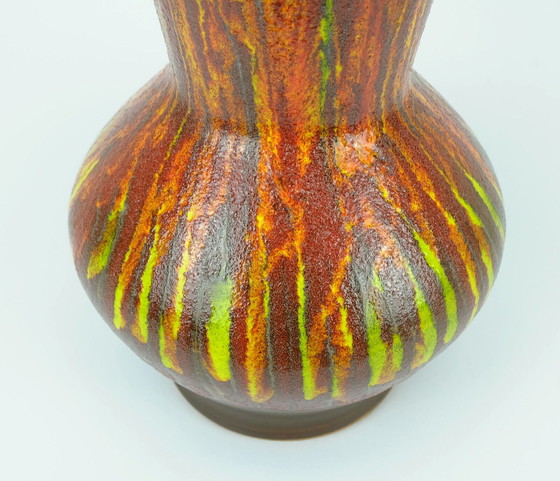 Image 1 of french 1970s ceramic vase st. clement model 9090 lava glaze