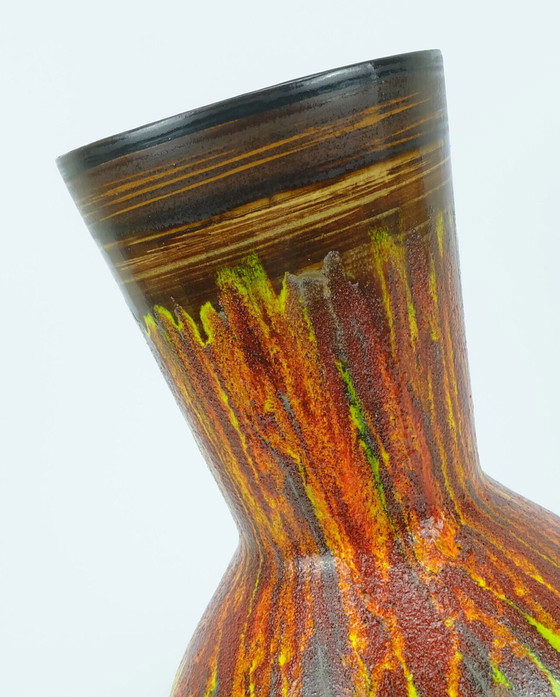 Image 1 of french 1970s ceramic vase st. clement model 9090 lava glaze