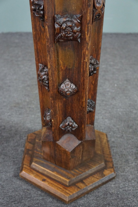 Image 1 of Wooden decorative pedestal, plant column/ pillar