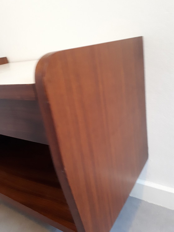 Image 1 of table de chevet vintage avec miroir