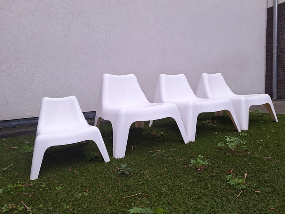 Image 1 of Vintage garden chairs 3 large + 1 kid size