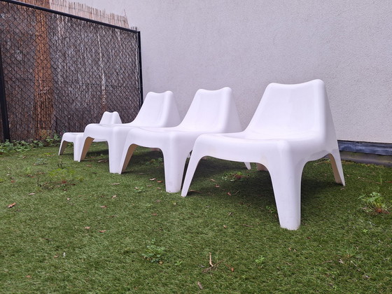 Image 1 of Sedie da giardino vintage 3 grandi + 1 per bambini