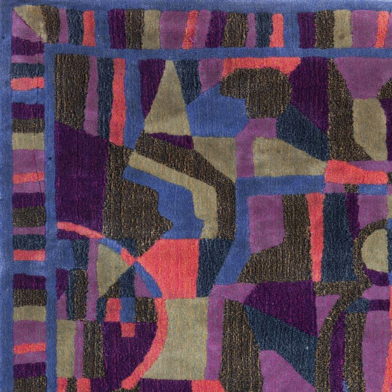 Image 1 of 1990s Gorgeous Rug by Giorgetto Giugiaro for Paracchi. Pure wool. Made in Italy