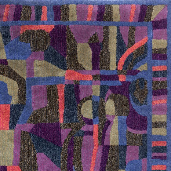 Image 1 of 1990 Magnifique tapis de Giorgetto Giugiaro pour Paracchi. Pure laine. Fabriqué en Italie