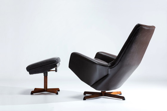 Image 1 of Madsen Schubell Leather Lounge Chair