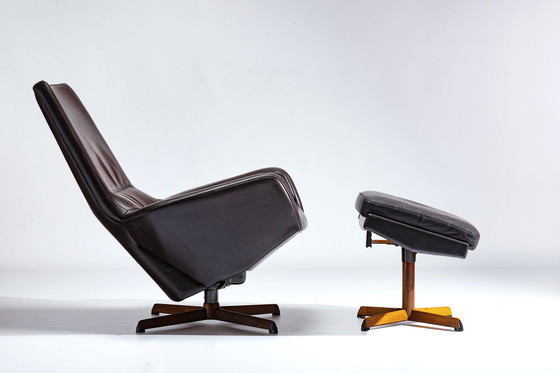 Image 1 of Madsen Schubell Leather Lounge Chair