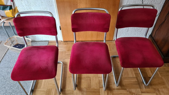 Image 1 of Table de salle à manger Artifort by Claire Bataille avec 6 chaises Gispen