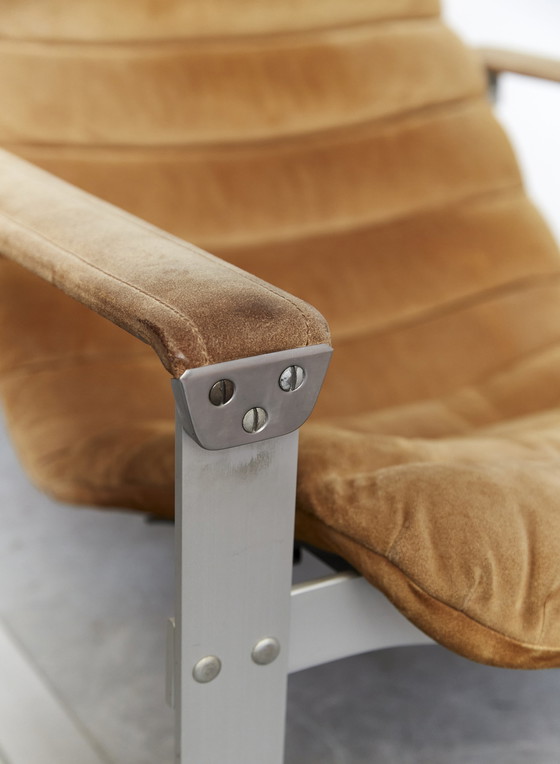 Image 1 of Ilmari Lappalainen Lounge Chair & Ottoman “Pulkka” for ASKO