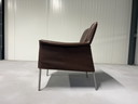 Sillón Limec de cuero marrón Design On Stock