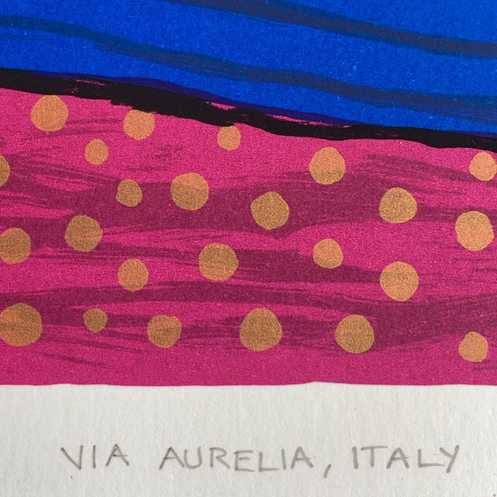 Image 1 of Screen print Ronald Boonacker - Via Aurelia, Italy